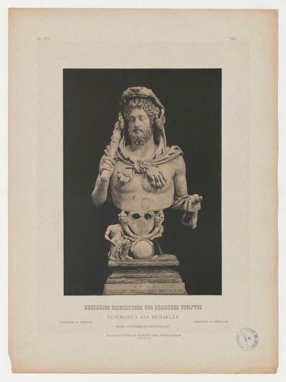 Buste de l'empereur Commode en Hercule
