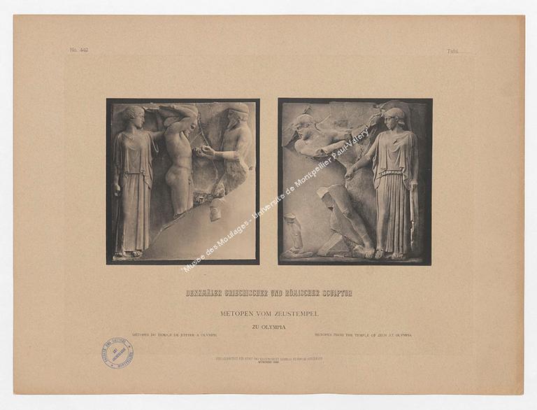 Métopes du temple de Zeus à Olympie